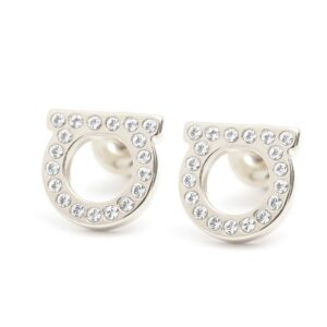 フェラガモ FERRAGAMO ピアス 760123-696577 レディース ガンチーニ GANCINO CRYSTAL PLDLUCID シルバー