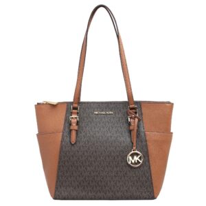 マイケルコース MICHAEL KORS トートバッグ レディース 35T0GCFT3B-BROWN シャーロット ラージ トップジップ トート CHARLOTTE LG TZ TOTE ブラウン