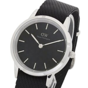 ダニエルウェリントン DANIEL WELLINGTON  Iconic 40mm Black Nato Silver Black DW00100678 腕時計 メンズ ブラック クオーツ