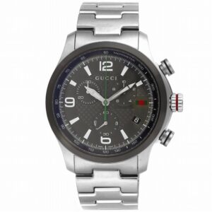 グッチ GUCCI G-Timeless YA126238 腕時計 メンズ グレー クロノグラフ クオーツ アナログ