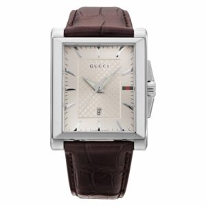 グッチ GUCCI Rectangle YA138407 腕時計 メンズ シルバー クオーツ アナログ